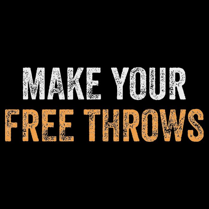 Basketball Lovers Gifts Make Your Free Throws 16 in Basic Backpack