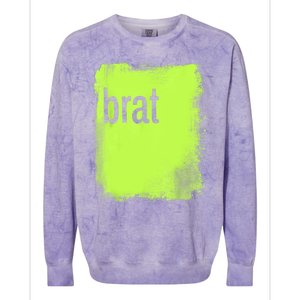 Brat Lime Green Trendy Grunge Design Apparel By Gu Colorblast Crewneck Sweatshirt