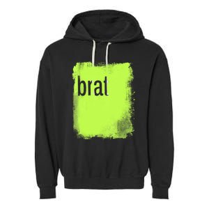 Brat Lime Green Trendy Grunge Design Apparel By Gu Garment-Dyed Fleece Hoodie