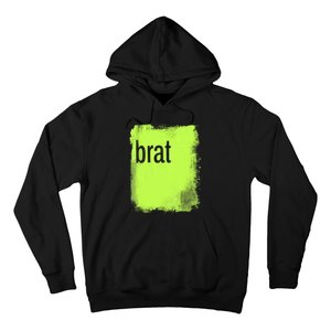 Brat Lime Green Trendy Grunge Design Apparel By Gu Hoodie