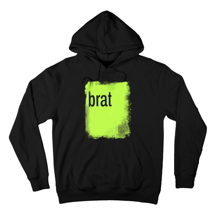 Brat Lime Green Trendy Grunge Design Apparel By Gu Hoodie