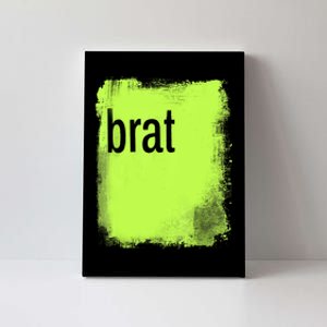 Brat Lime Green Trendy Grunge Design Apparel By Gu Canvas