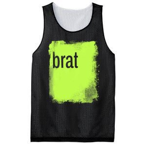 Brat Lime Green Trendy Grunge Design Apparel By Gu Mesh Reversible Basketball Jersey Tank