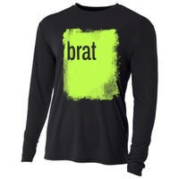 Brat Lime Green Trendy Grunge Design Apparel By Gu Cooling Performance Long Sleeve Crew