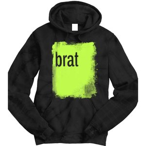 Brat Lime Green Trendy Grunge Design Apparel By Gu Tie Dye Hoodie