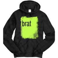 Brat Lime Green Trendy Grunge Design Apparel By Gu Tie Dye Hoodie