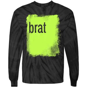 Brat Lime Green Trendy Grunge Design Apparel By Gu Tie-Dye Long Sleeve Shirt