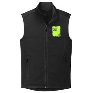 Brat Lime Green Trendy Grunge Design Apparel By Gu Collective Smooth Fleece Vest