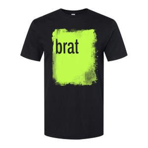 Brat Lime Green Trendy Grunge Design Apparel By Gu Softstyle CVC T-Shirt