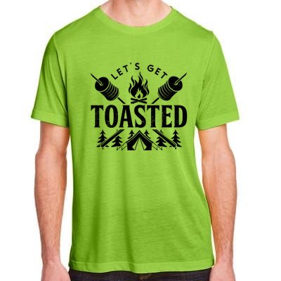 Bonfire Lets Get Toasted Friend Vacation Float Trip Graphic Great Gift Adult ChromaSoft Performance T-Shirt