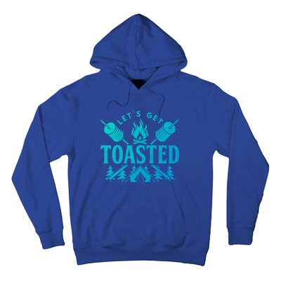 Bonfire Lets Get Toasted Friend Vacation Float Trip Graphic Gift Hoodie