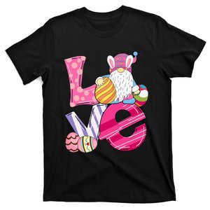 Bunny Love Gnome Rabbit Eggs Hunting Easter T-Shirt