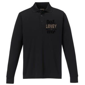 Best Lovey Grandmother Appreciation Lovey Performance Long Sleeve Polo