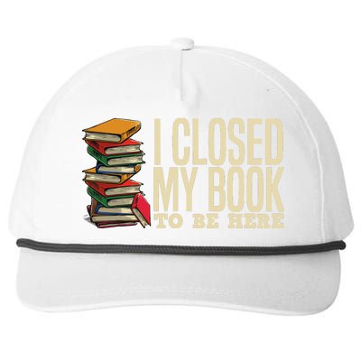 Book Lover Gift For Reader Funny Cool Librarian Snapback Five-Panel Rope Hat