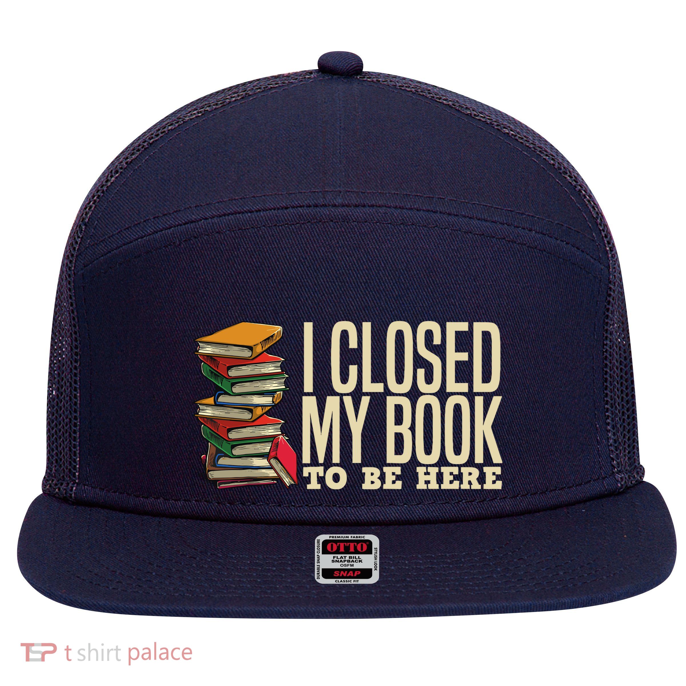 Book Lover Gift For Reader Funny Cool Librarian 7 Panel Mesh Trucker Snapback Hat