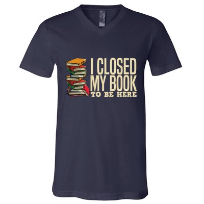 Book Lover Gift For Reader Funny Cool Librarian V-Neck T-Shirt