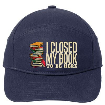 Book Lover Gift For Reader Funny Cool Librarian 7-Panel Snapback Hat