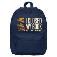 Book Lover Gift For Reader Funny Cool Librarian 16 in Basic Backpack