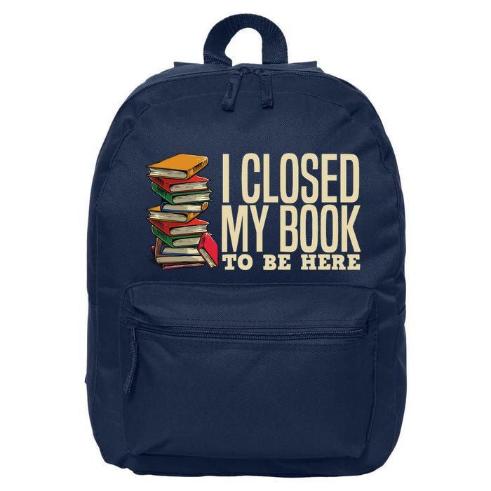 Book Lover Gift For Reader Funny Cool Librarian 16 in Basic Backpack