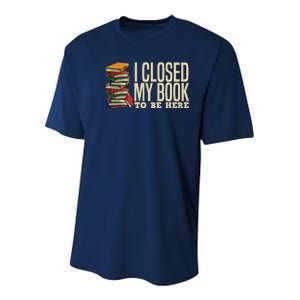 Book Lover Gift For Reader Funny Cool Librarian Youth Performance Sprint T-Shirt