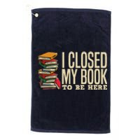 Book Lover Gift For Reader Funny Cool Librarian Platinum Collection Golf Towel