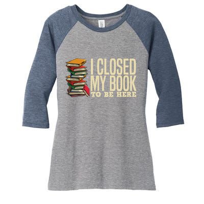 Book Lover Gift For Reader Funny Cool Librarian Women's Tri-Blend 3/4-Sleeve Raglan Shirt