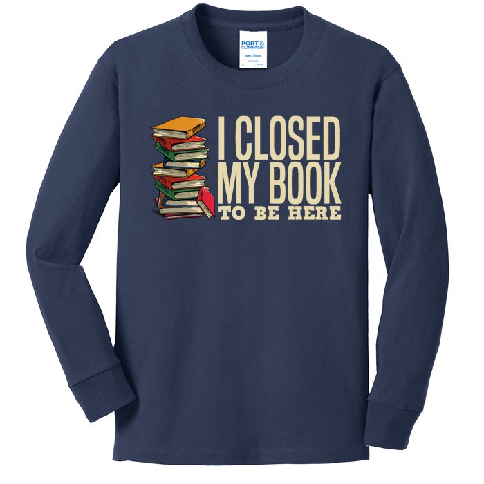 Book Lover Gift For Reader Funny Cool Librarian Kids Long Sleeve Shirt