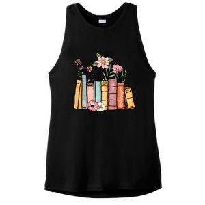 Book Lover Gift Reading Ladies PosiCharge Tri-Blend Wicking Tank