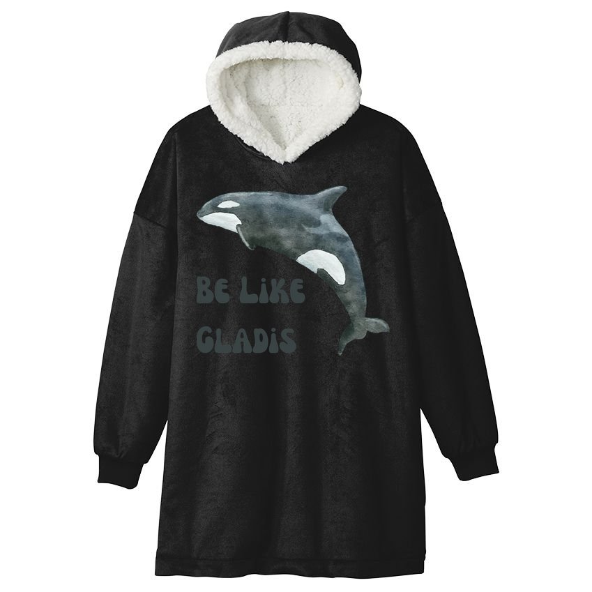 Be Like Gladis The Yacht Sinking Killer Whale Sink The Rich With White Gladys Hooded Wearable Blanket