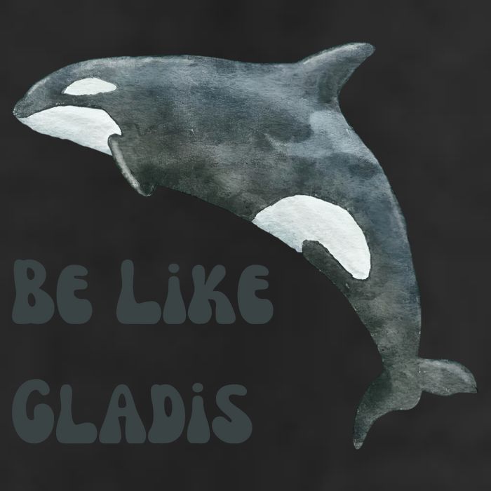 Be Like Gladis The Yacht Sinking Killer Whale Sink The Rich With White Gladys 25L Jumbo Tote