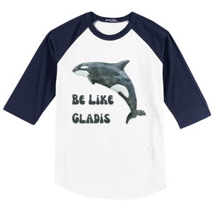 Be Like Gladis The Yacht Sinking Killer Whale Sink The Rich With White Gladys Baseball Sleeve Shirt