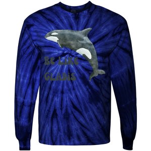 Be Like Gladis The Yacht Sinking Killer Whale Sink The Rich With White Gladys Tie-Dye Long Sleeve Shirt