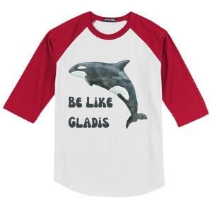 Be Like Gladis The Yacht Sinking Killer Whale Sink The Rich With White Gladys Kids Colorblock Raglan Jersey