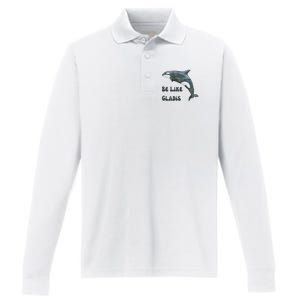 Be Like Gladis The Yacht Sinking Killer Whale Sink The Rich With White Gladys Performance Long Sleeve Polo