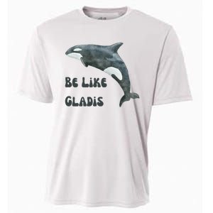 Be Like Gladis The Yacht Sinking Killer Whale Sink The Rich With White Gladys Cooling Performance Crew T-Shirt