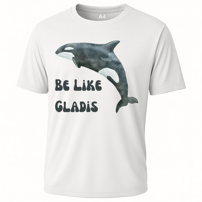 Be Like Gladis The Yacht Sinking Killer Whale Sink The Rich With White Gladys Cooling Performance Crew T-Shirt