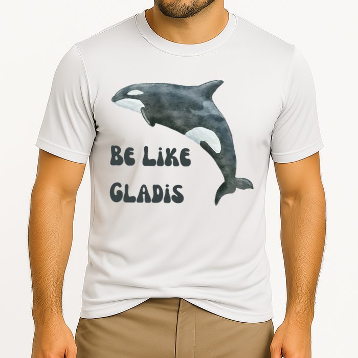 Be Like Gladis The Yacht Sinking Killer Whale Sink The Rich With White Gladys Cooling Performance Crew T-Shirt