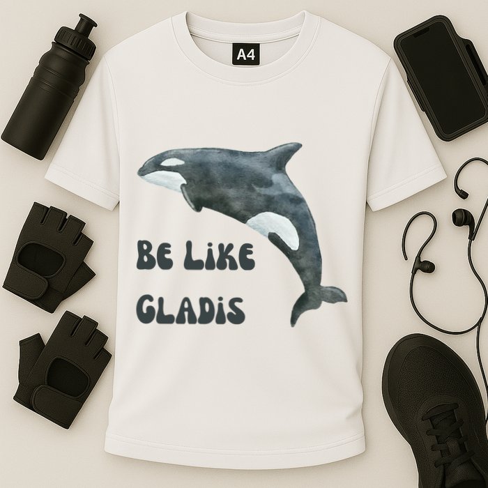 Be Like Gladis The Yacht Sinking Killer Whale Sink The Rich With White Gladys Cooling Performance Crew T-Shirt