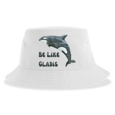 Be Like Gladis The Yacht Sinking Killer Whale Sink The Rich With White Gladys Sustainable Bucket Hat