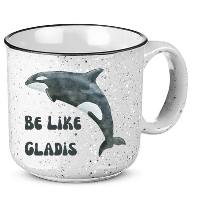 Be Like Gladis The Yacht Sinking Killer Whale Sink The Rich With White Gladys 15oz Campfire Ceramic Mug