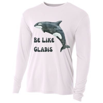 Be Like Gladis The Yacht Sinking Killer Whale Sink The Rich With White Gladys Cooling Performance Long Sleeve Crew