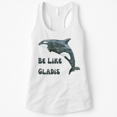Be Like Gladis The Yacht Sinking Killer Whale Sink The Rich With White Gladys Womens Tank Top