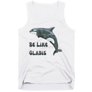 Be Like Gladis The Yacht Sinking Killer Whale Sink The Rich With White Gladys Tank Top