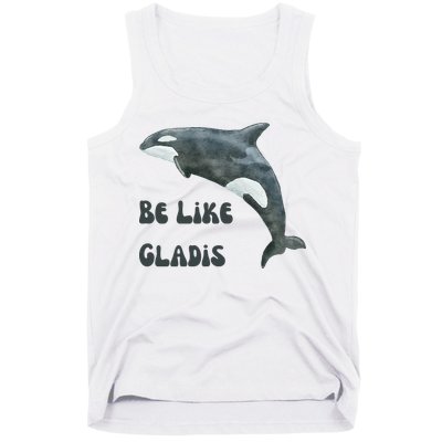 Be Like Gladis The Yacht Sinking Killer Whale Sink The Rich With White Gladys Tank Top