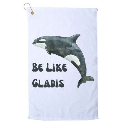 Be Like Gladis The Yacht Sinking Killer Whale Sink The Rich With White Gladys Golf Towel