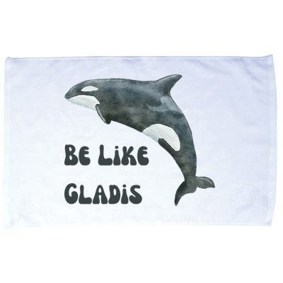 Be Like Gladis The Yacht Sinking Killer Whale Sink The Rich With White Gladys Microfiber Hand Towel