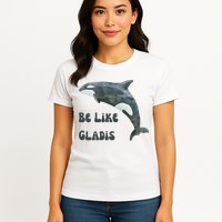 Be Like Gladis The Yacht Sinking Killer Whale Sink The Rich With White Gladys Womens T-Shirt
