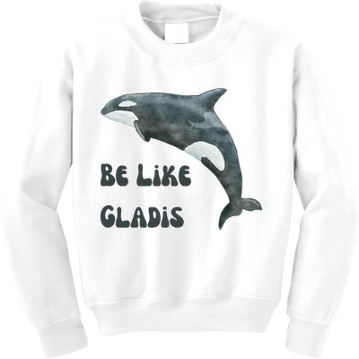 Be Like Gladis The Yacht Sinking Killer Whale Sink The Rich With White Gladys Kids Sweatshirt