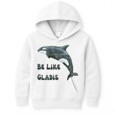 Be Like Gladis The Yacht Sinking Killer Whale Sink The Rich With White Gladys Kids Hoodie