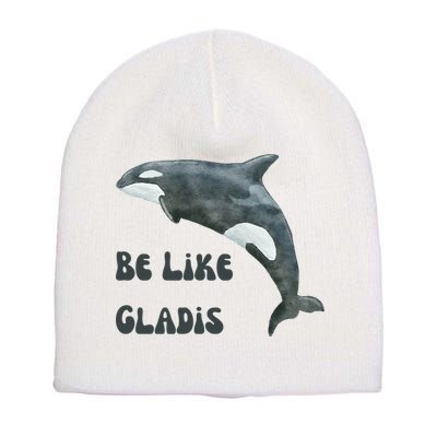 Be Like Gladis The Yacht Sinking Killer Whale Sink The Rich With White Gladys Short Acrylic Beanie
